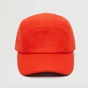MANGO - Casquette laine visière - Rouge