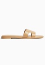 Bershka - FLAT - Sandales de bain - sand