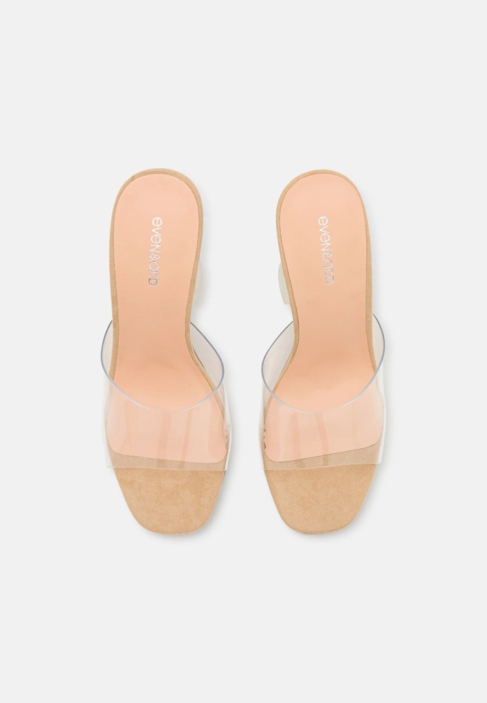 EVEN & ODD - Mules à talons - transparent