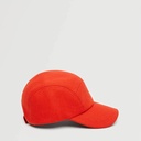 MANGO - Casquette laine visière - Rouge